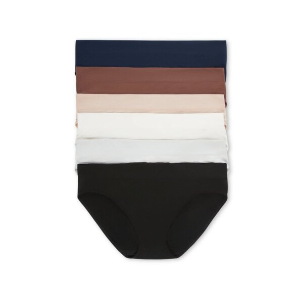 Joyspun Women's Seamless Bikini Panties, 6-Pack, Size XL - Picture 5 of 5